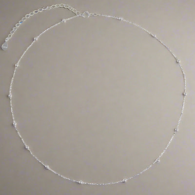 Silver Satellite Chain Necklace